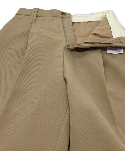 SIMPLICITE（シンプリシテ）simplicite (シンプリシテ) ウォッシャブル  ツイルワイドWヘムパンツ ベージュ サイズ:S 未使用品の古着・服飾アイテム