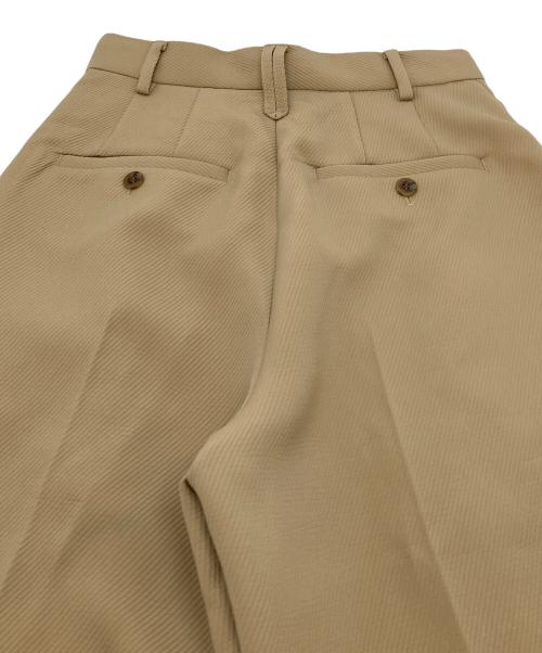 SIMPLICITE（シンプリシテ）simplicite (シンプリシテ) ウォッシャブル  ツイルワイドWヘムパンツ ベージュ サイズ:S 未使用品の古着・服飾アイテム