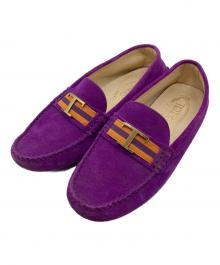 TOD'S（トッズ）の古着「ドライビングシューズ　フラットシューズ　イタリア製」｜パープル