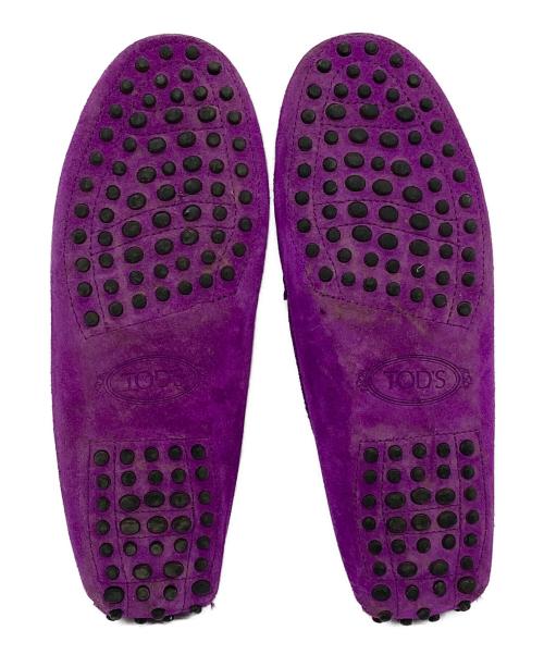 TOD'S（トッズ）TOD'S (トッズ) ドライビングシューズ　フラットシューズ　イタリア製 パープル サイズ:37の古着・服飾アイテム