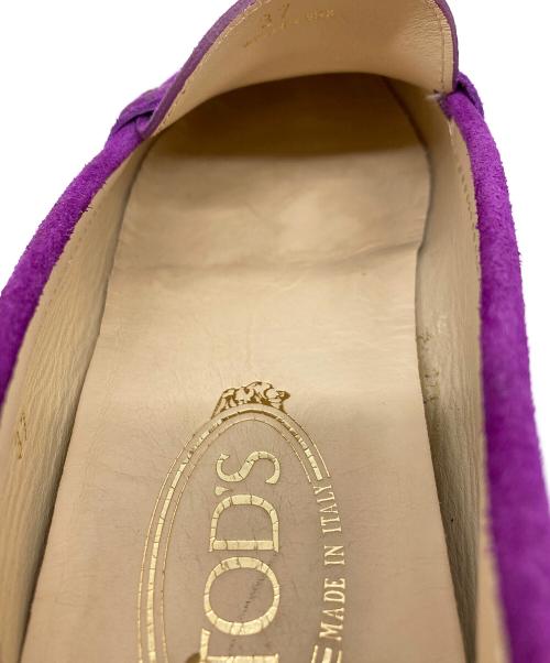 TOD'S（トッズ）TOD'S (トッズ) ドライビングシューズ　フラットシューズ　イタリア製 パープル サイズ:37の古着・服飾アイテム