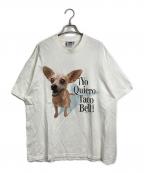 LEEリー）の古着「ヴィンテージTシャツ　90s USA製 TACO BELL コピーライト有」｜ホワイト