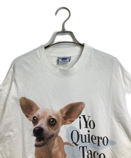 LEE（リー）LEE (リー) ヴィンテージTシャツ　90s USA製 TACO BELL コピーライト有 ホワイト サイズ:XLの古着・服飾アイテム