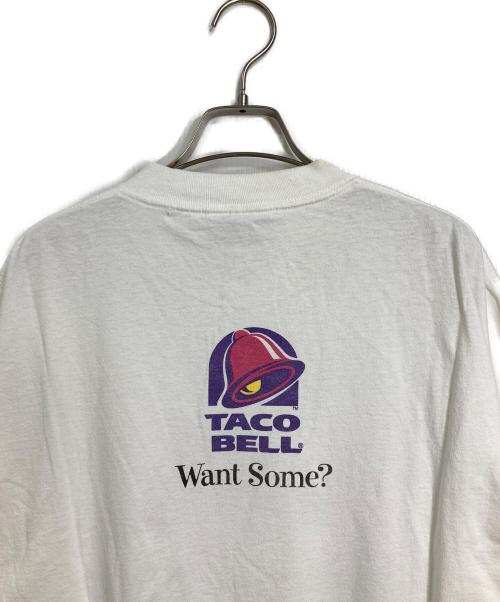 LEE（リー）LEE (リー) ヴィンテージTシャツ　90s USA製 TACO BELL コピーライト有 ホワイト サイズ:XLの古着・服飾アイテム