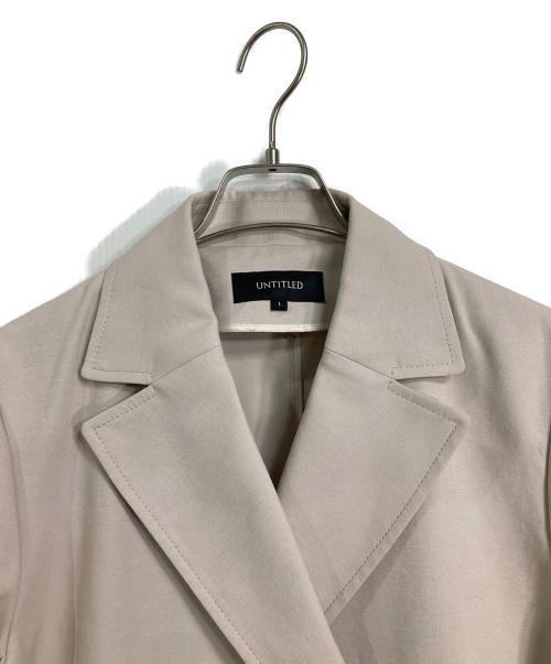 UNTITLED（アンタイトル）UNTITLED (アンタイトル) バックサテントレンチコート　アウター　ライトアウター ベージュ サイズ:1の古着・服飾アイテム