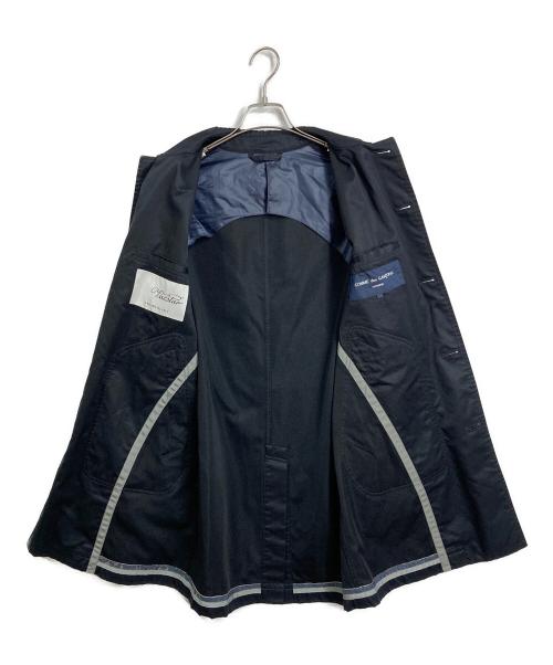 COMME des GARCONS HOMME（コムデギャルソン オム）COMME des GARCONS HOMME (コムデギャルソン オム) VALSTAR  製品染 ステンカラーコート　AD2013 ブラック サイズ:XSの古着・服飾アイテム
