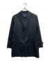 COMME des GARCONS HOMME（コムデギャルソン オム）の古着「VALSTAR  製品染 ステンカラーコート　AD2013」｜ブラック