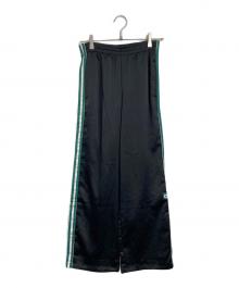 adidas（アディダス）の古着「サテンOG TRACK PANTS」｜ブラック×グリーン
