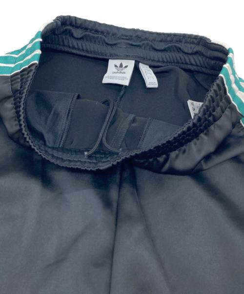 adidas（アディダス）adidas (アディダス) サテンOG TRACK PANTS ブラック×グリーン サイズ:実寸参照の古着・服飾アイテム