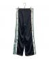 adidas (アディダス) サテンOG TRACK PANTS ブラック×グリーン サイズ:実寸参照：4000円