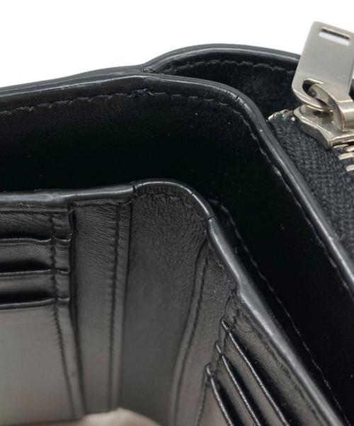 Saint Laurent Paris（サンローランパリ）Saint Laurent Paris (サンローランパリ) ハートスタッズ二つ折り財布 ブラック サイズ:実寸参照の古着・服飾アイテム