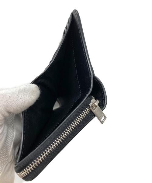 Saint Laurent Paris（サンローランパリ）Saint Laurent Paris (サンローランパリ) ハートスタッズ二つ折り財布 ブラック サイズ:実寸参照の古着・服飾アイテム