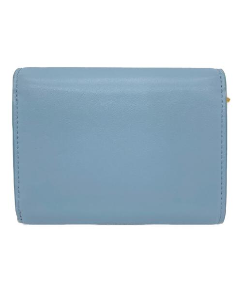TOD'S（トッズ）TOD'S (トッズ) T Timeless 3つ折り財布 スカイブルー サイズ:実寸参照の古着・服飾アイテム