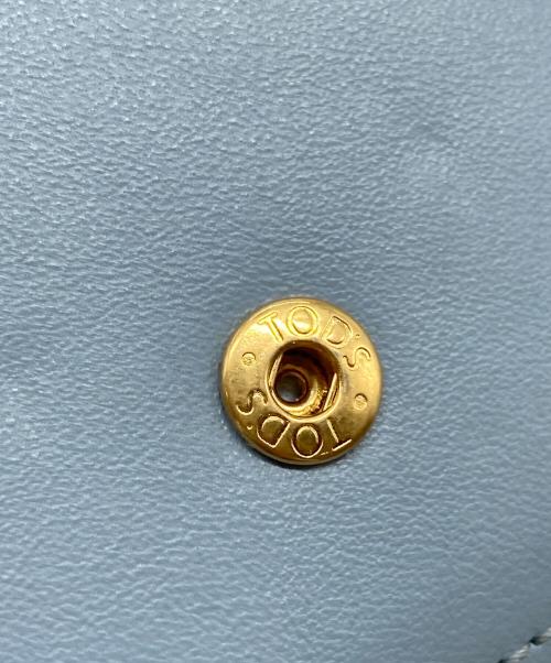 TOD'S（トッズ）TOD'S (トッズ) T Timeless 3つ折り財布 スカイブルー サイズ:実寸参照の古着・服飾アイテム