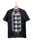 FOR THE HOMIESフォー ザ ホーミーズ）の古着「リバーシブルプリントTシャツ」｜ブラック