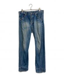 LEVI'S ENGINEERED（リーバイスエンジニアード）の古着「【古着】立体裁断ジーンズ　ユーロリーバイス　補修・ダメージ有」｜インディゴ