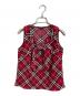 BURBERRY（バーバリー）の古着「ノバチェックブラウス　ノースリーブブラウス」｜レッド