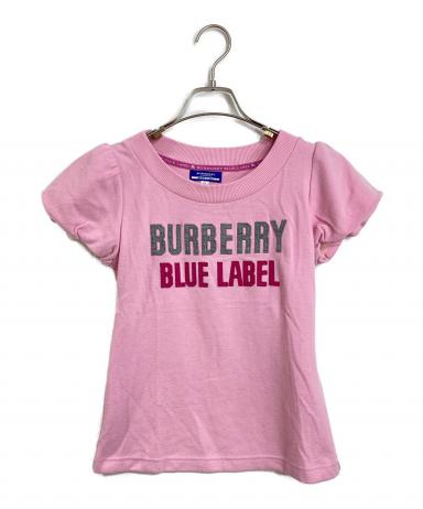 中古・古着通販】BURBERRY (バーバリー) ロゴTシャツ ピンク サイズ:38