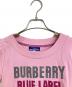 BURBERRY (バーバリー) ロゴTシャツ ピンク サイズ:38（SーM）：5000円