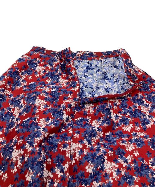 OBLI（オブリ）OBLI (オブリ) ジャガードスカート レッド サイズ:FREEの古着・服飾アイテム