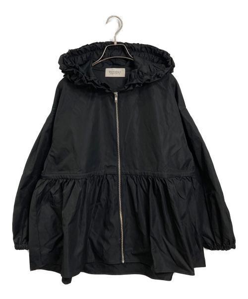 DONOBAN（ドノバン）DONOBAN (ドノバン) 撥水フリルパーカー ブラック サイズ:FREEの古着・服飾アイテム