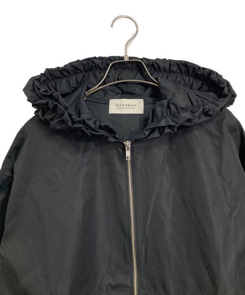 DONOBAN（ドノバン）DONOBAN (ドノバン) 撥水フリルパーカー ブラック サイズ:FREEの古着・服飾アイテム