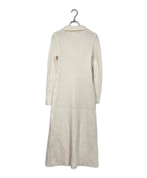 OBLI（オブリ）OBLI (オブリ) カラーリブニットワンピース  ホワイト サイズ:1の古着・服飾アイテム
