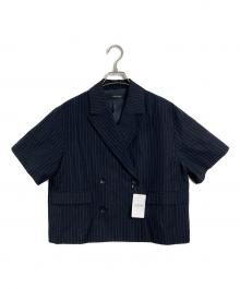 JOURNAL STANDARD（ジャーナルスタンダード）の古着「ショートハーフスリーブジャケット」｜ネイビー