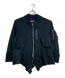 UNDERCOVER（アンダーカバー）の古着「コットンラングィッドMA-1ジャケット　日本製」｜ブラック