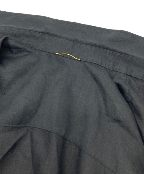 DEUXIEME CLASSE（ドゥーズィエム クラス）DEUXIEME CLASSE (ドゥーズィエム クラス) Linen shirt ジャケット　リネンシャツジャケット　ライトアウター　日本製 ブラック サイズ:実寸参照の古着・服飾アイテム
