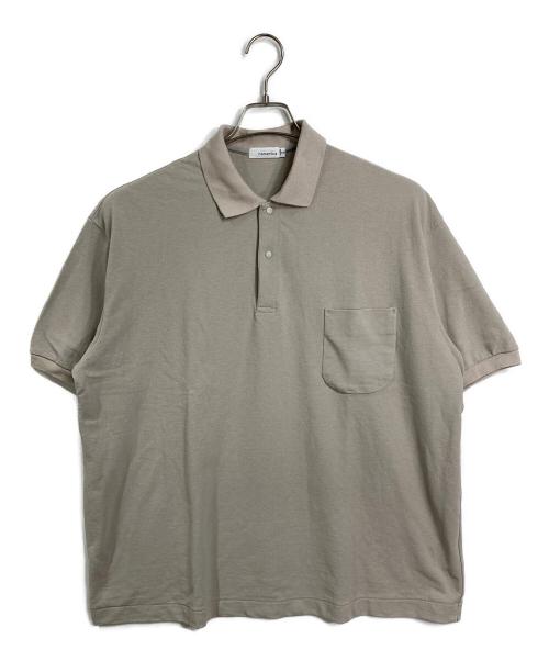 nanamica（ナナミカ）nanamica (ナナミカ) H/S Polo Shirt ポロシャツ　半袖シャツ　日本製 ベージュ サイズ:Sの古着・服飾アイテム