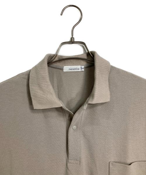 nanamica（ナナミカ）nanamica (ナナミカ) H/S Polo Shirt ポロシャツ　半袖シャツ　日本製 ベージュ サイズ:Sの古着・服飾アイテム