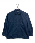 nanamicaナナミカ）の古着「Utility Light Wind Shirt　ユーティリティライトウィンドシャツ　長袖シャツ」｜ネイビー