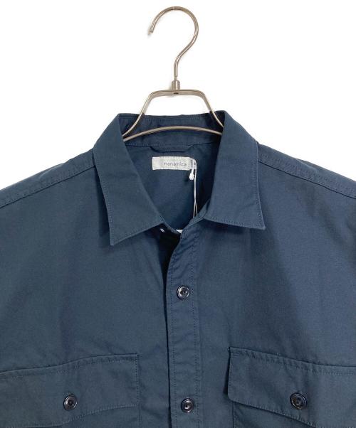 nanamica（ナナミカ）nanamica (ナナミカ) Utility Light Wind Shirt　ユーティリティライトウィンドシャツ　長袖シャツ ネイビー サイズ:S 未使用品の古着・服飾アイテム
