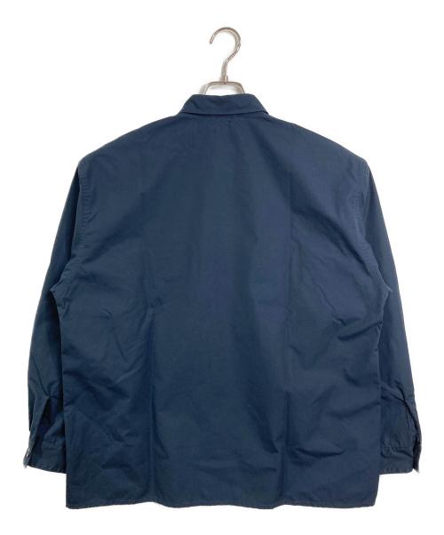 nanamica（ナナミカ）nanamica (ナナミカ) Utility Light Wind Shirt　ユーティリティライトウィンドシャツ　長袖シャツ ネイビー サイズ:S 未使用品の古着・服飾アイテム