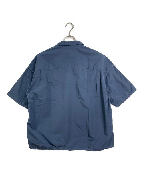 nanamica（ナナミカ）nanamica (ナナミカ) Open Collar Wind H/S Shirt　オープンカラーウィンドハーフスリーブシャツ　半袖シャツ ネイビー サイズ:Sの古着・服飾アイテム
