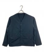 nanamicaナナミカ）の古着「ALPHADRY Cardigan アルファドライカーディガン ライトアウター」｜ブラック