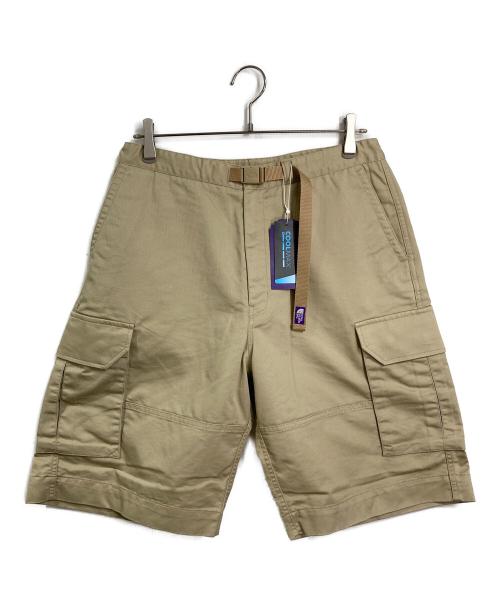 THE NORTHFACE PURPLELABEL（ザ・ノースフェイス パープルレーベル）THE NORTHFACE PURPLELABEL (ザ・ノースフェイス パープルレーベル) Stretch Twill Cargo Shorts  ストレッチツイルカーゴショーツ  スポーツ　アウトドア ベージュ サイズ:32 未使用品の古着・服飾アイテム