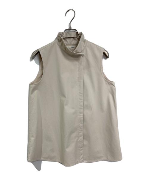 L'Or（ロル）L'Or (ロル) Asymmetry Collar Shirt L'AUBE BLANC  アシンメトリーカラーシャツローブブラン ベージュ サイズ:FREEの古着・服飾アイテム