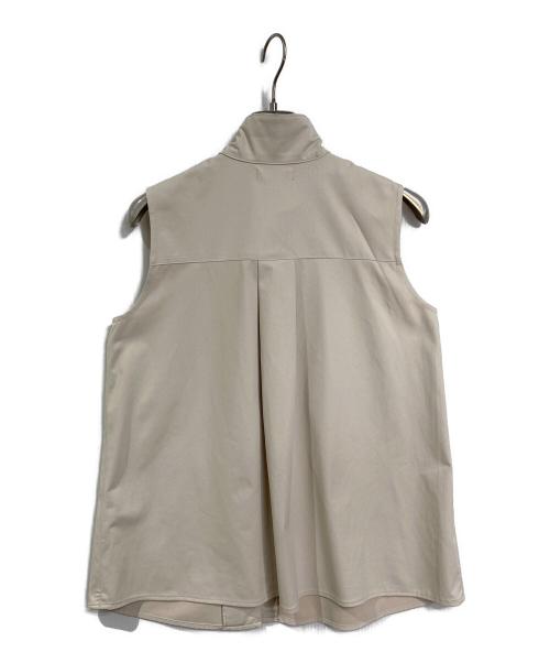 L'Or（ロル）L'Or (ロル) Asymmetry Collar Shirt L'AUBE BLANC  アシンメトリーカラーシャツローブブラン ベージュ サイズ:FREEの古着・服飾アイテム