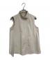 L'Or（ロル）の古着「Asymmetry Collar Shirt L'AUBE BLANC  アシンメトリーカラーシャツローブブラン」｜ベージュ