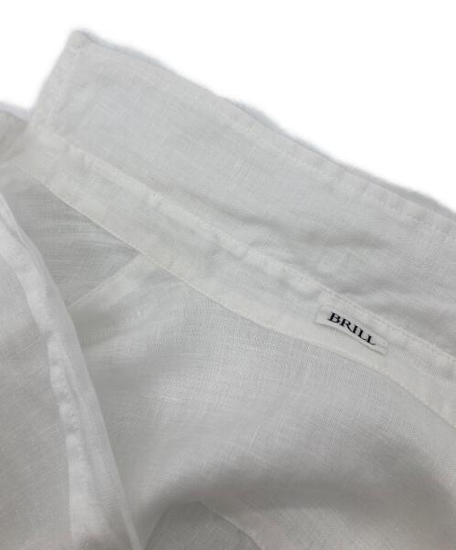 BRILL（ブリル）BRILL (ブリル) リネンスキッパーシャツ　長袖シャツ　麻　日本製 ホワイト サイズ:FREEの古着・服飾アイテム