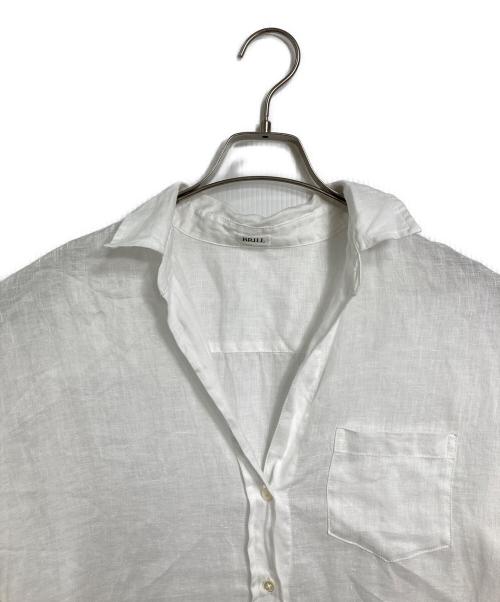 BRILL（ブリル）BRILL (ブリル) リネンスキッパーシャツ　長袖シャツ　麻　日本製 ホワイト サイズ:FREEの古着・服飾アイテム