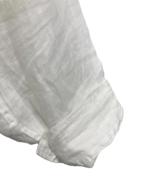 BRILL（ブリル）BRILL (ブリル) リネンスキッパーシャツ　長袖シャツ　麻　日本製 ホワイト サイズ:FREEの古着・服飾アイテム