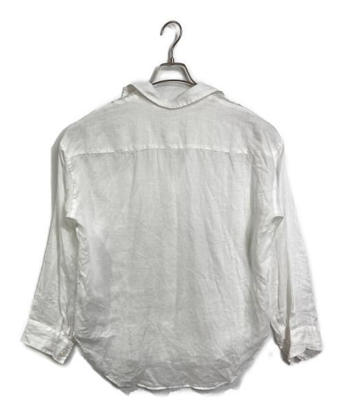 BRILL（ブリル）BRILL (ブリル) リネンスキッパーシャツ　長袖シャツ　麻　日本製 ホワイト サイズ:FREEの古着・服飾アイテム