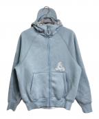 PALACEパレス）の古着「THERMAL BONDED CAP HOOD フードパーカー」｜スカイブルー