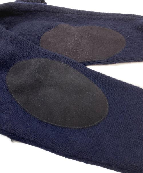 Maison Margiela（メゾンマルジェラ）Maison Margiela (メゾンマルジェラ) エルボーパッチクルーネックニット ネイビー サイズ:Mの古着・服飾アイテム