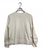GANNIガニー）の古着「puff sleeve sweatshirt  パフスリーブスウェットシャツ  スウェット　裏起毛」｜ホワイト