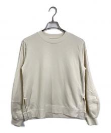 GANNI（ガニー）の古着「puff sleeve sweatshirt  パフスリーブスウェットシャツ  スウェット　裏起毛」｜ホワイト