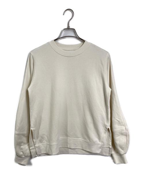 GANNI（ガニー）GANNI (ガニー) puff sleeve sweatshirt  パフスリーブスウェットシャツ  スウェット　裏起毛 ホワイト サイズ:XSの古着・服飾アイテム
